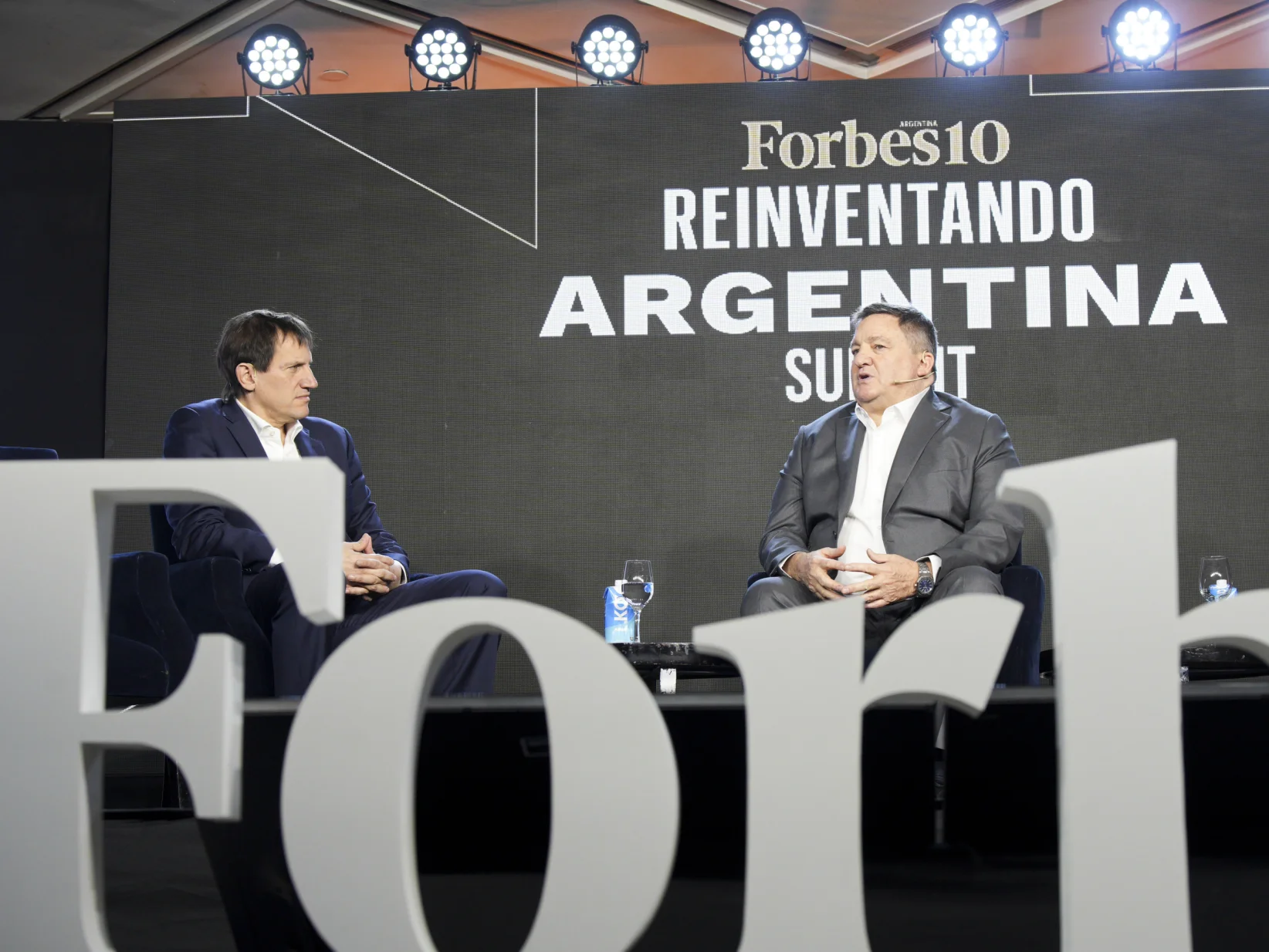 Alejandro Macfarlane durante su participación en el Forbes Reinventando Argentina Summit (Créditos: Nico Pérez).